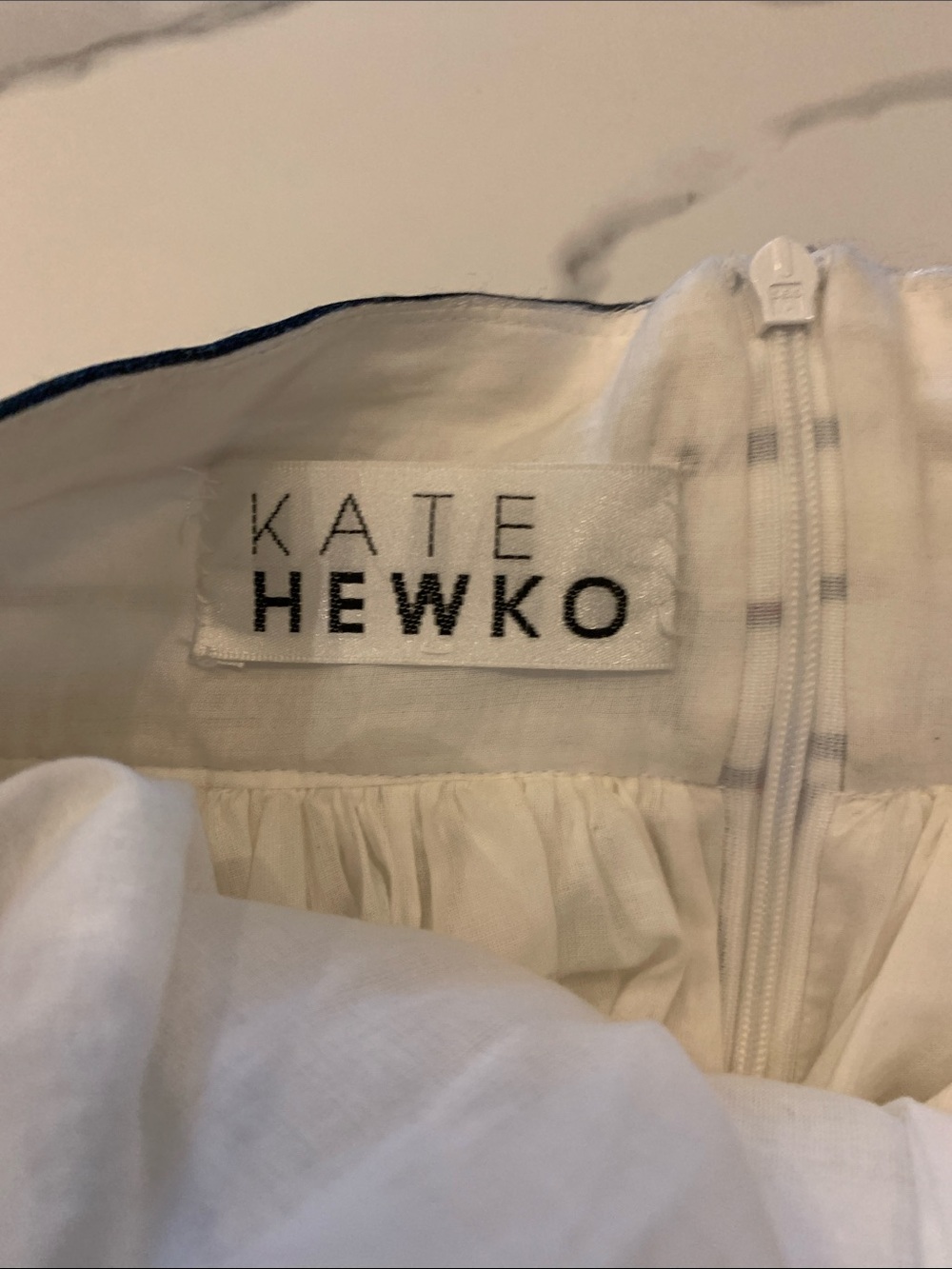 ✨ Kate Hewko Statement Pleated Skirt – Black & White Fringe ✨ - Picture 3 of 7